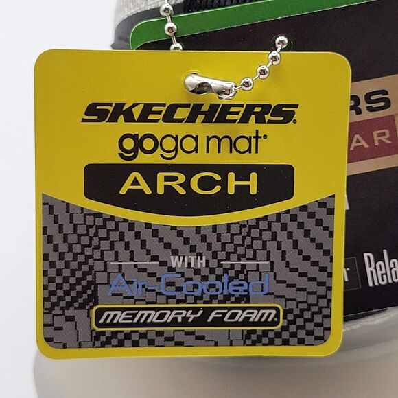 Skechers Romello Varsper Mens 11 Shoes Light Gray Casual Slip On Sneakers - Picture 9 of 12